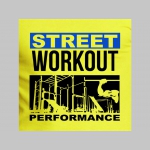 Street Workout Performance mikina s kapucou stiahnutelnou šnúrkami a klokankovým vreckom vpredu 